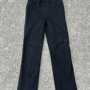 Good American Black Straight Leg Jeans